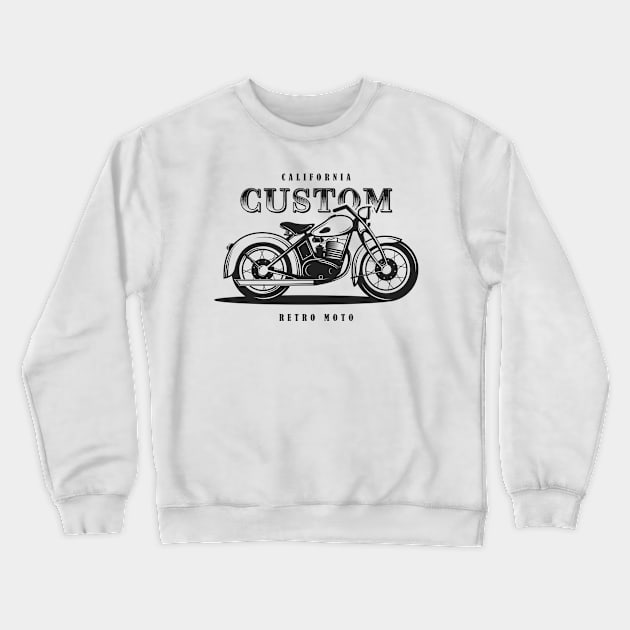 vintage motorcycle Crewneck Sweatshirt by Mars_Shop